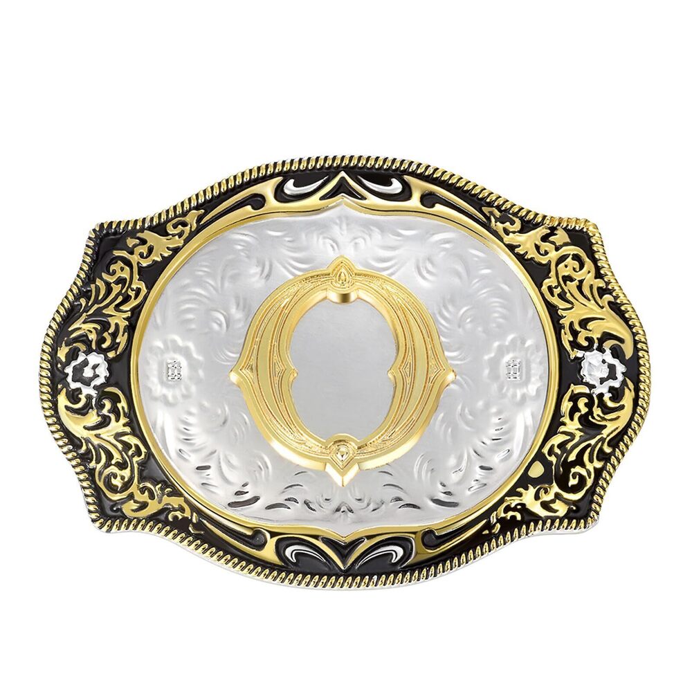 4259 Belt Buckle │Western Initial Letters AO to Z Christmas Halloween Small